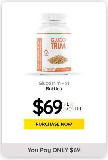 GlucoTrim Healthy Blood Sugar Level 1 bottle top